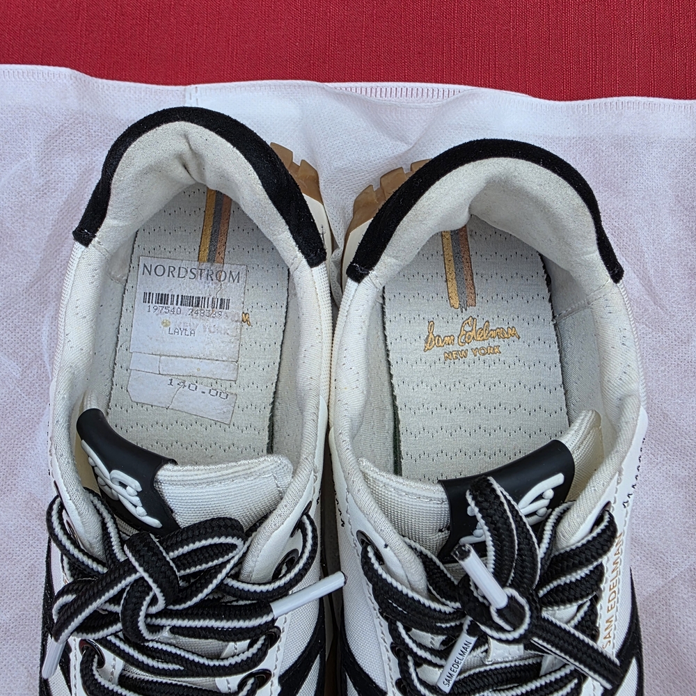Sam Edelman Women's Black and White Sneakers - Picture 7 of 10